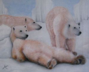 Voir le détail de cette oeuvre: ours blancs